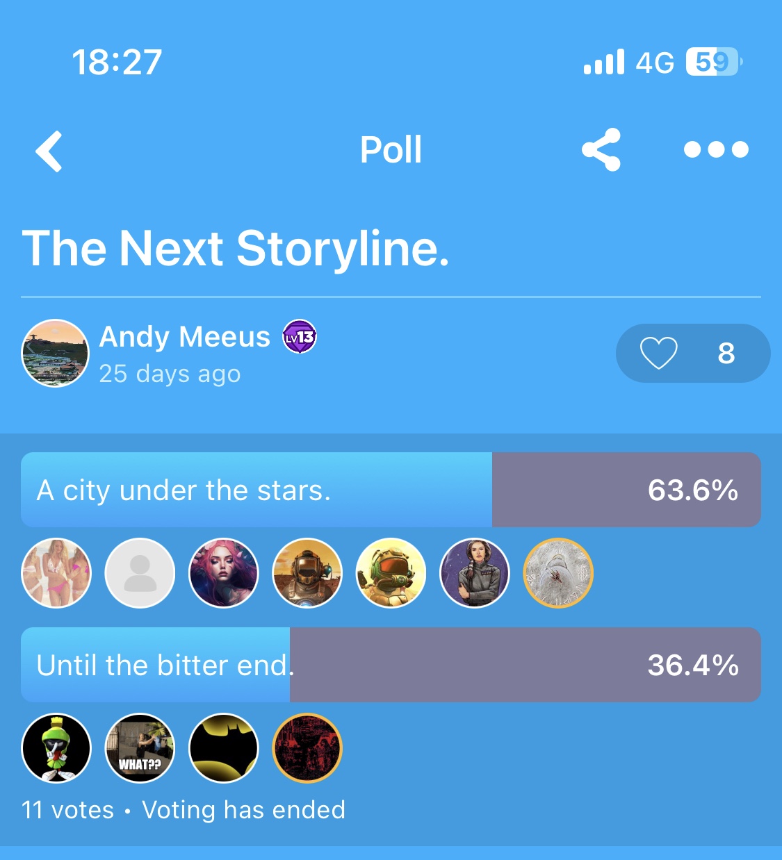 Poll results No man’s sky.