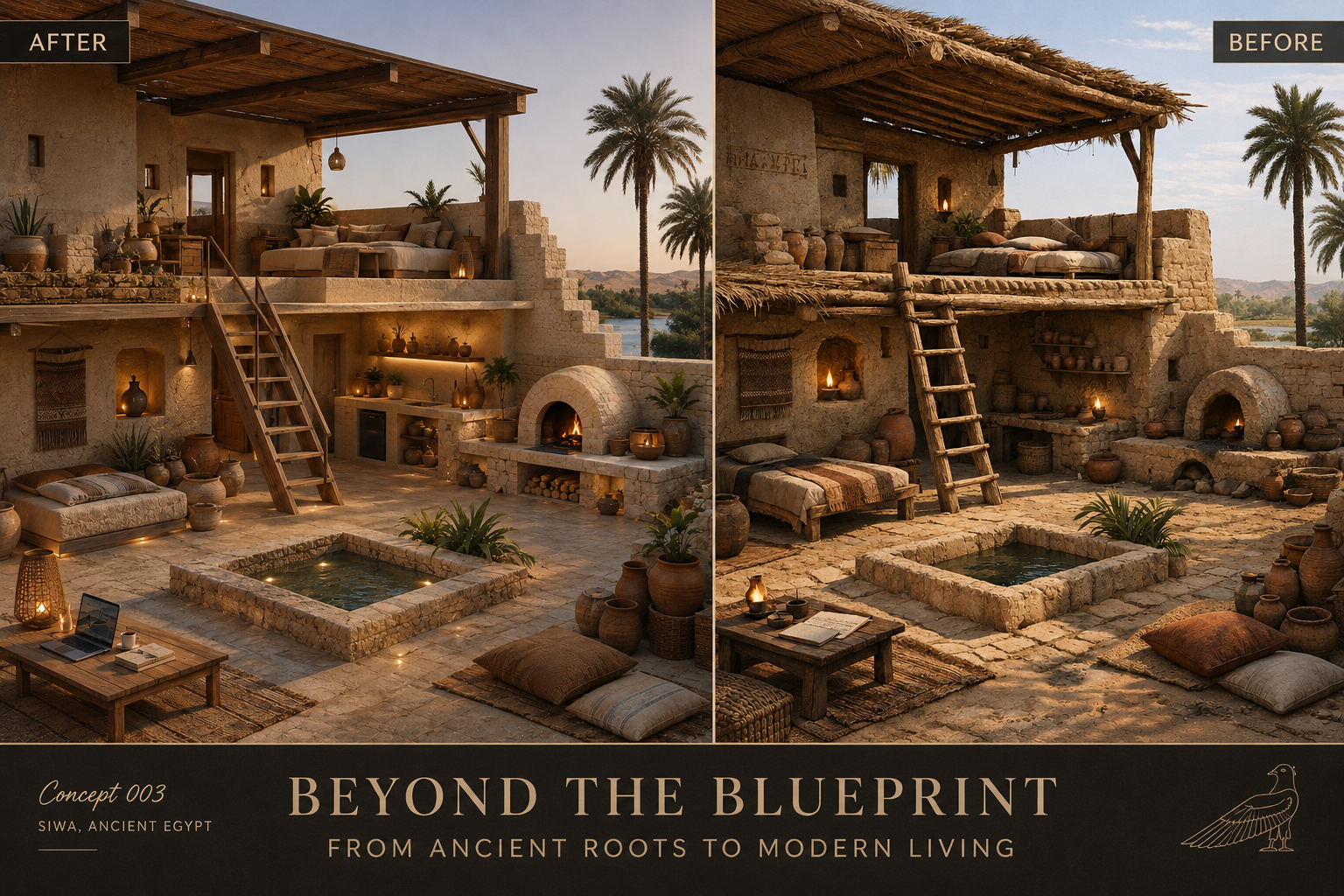 Beyond the blueprint: an ancient Egyptian home, redesigned today.